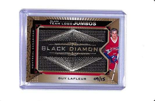 2015-16 UPPER DECK BLACK DIAMOND GUY LAFLEUR TEAM LOGO JUMBOS 9/15