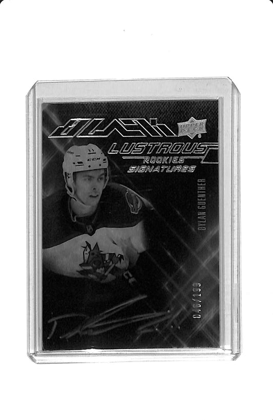 2022-23 SPX DYLAN GUENTHER BLACK LUSTROUS ROOKIE SIGNATURES 046/199