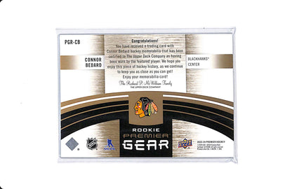 2023-24 UPPER DECK PREMIER CONNOR BEDARD ROOKIE PREMIER GEAR 03/25