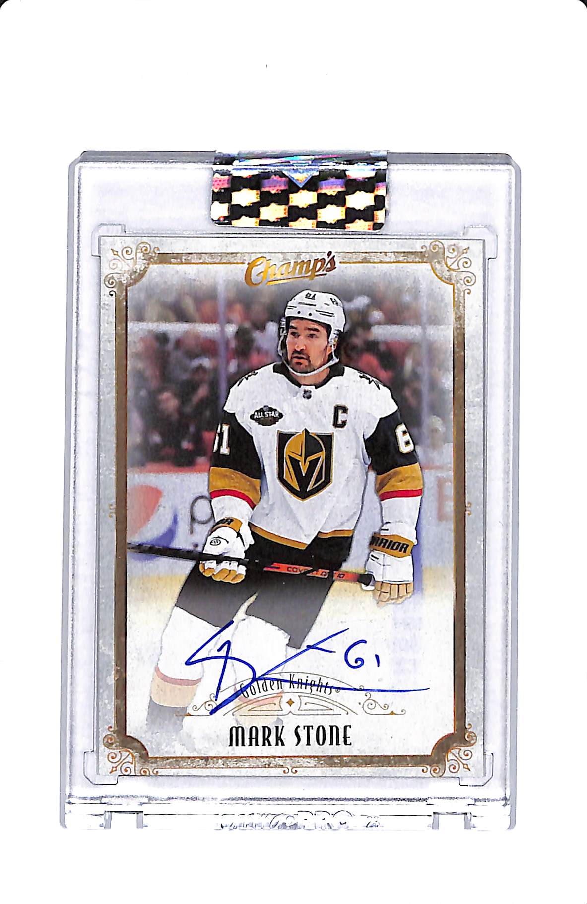 2021-22 UPPER DECK CLEAR CUT MARK STONE CHAMP'S AUTOGRAPH