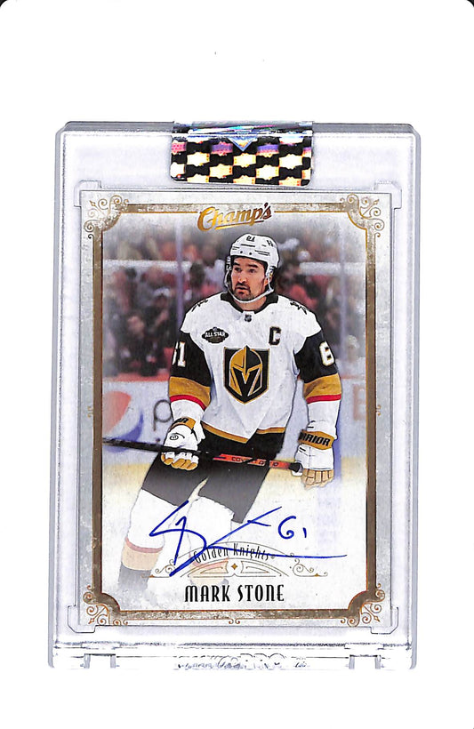 2021-22 UPPER DECK CLEAR CUT MARK STONE CHAMP'S AUTOGRAPH