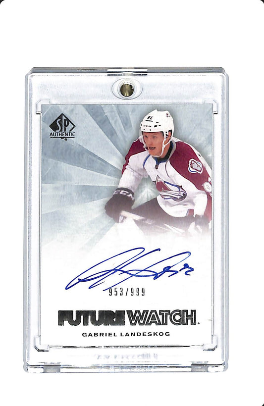 11-12 UD SP AUTHENTIC GABRIEL LANDESKOG FUTURE WATCH AUTO /999