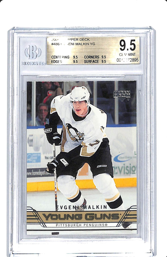 2006-07 UPPER DECK SERIES 2 YOUNG GUNS EVGENI MALKIN BGS 9.5