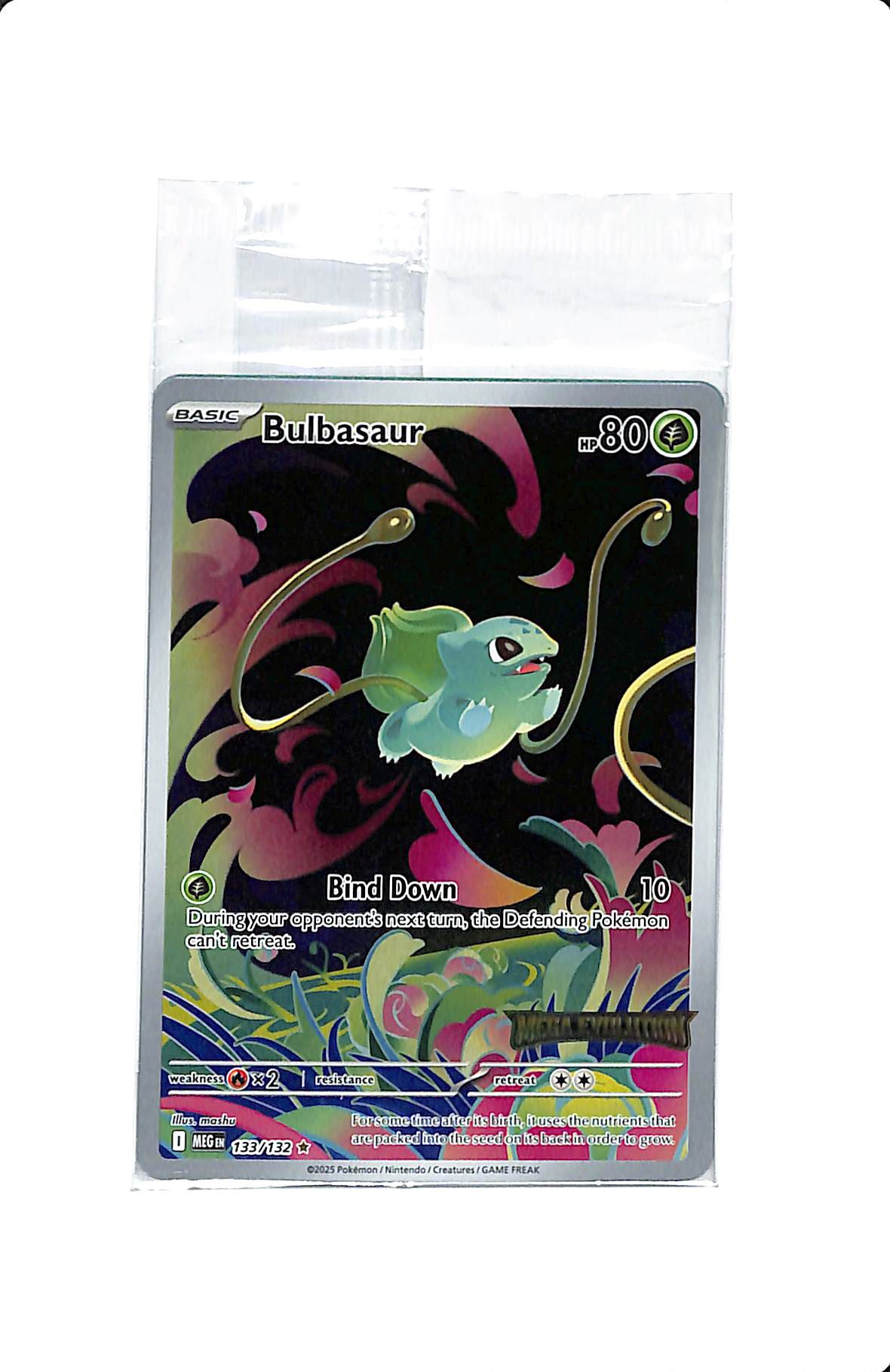 BULBASAUR SIR 133/132 (Mega Evolution Stamped)