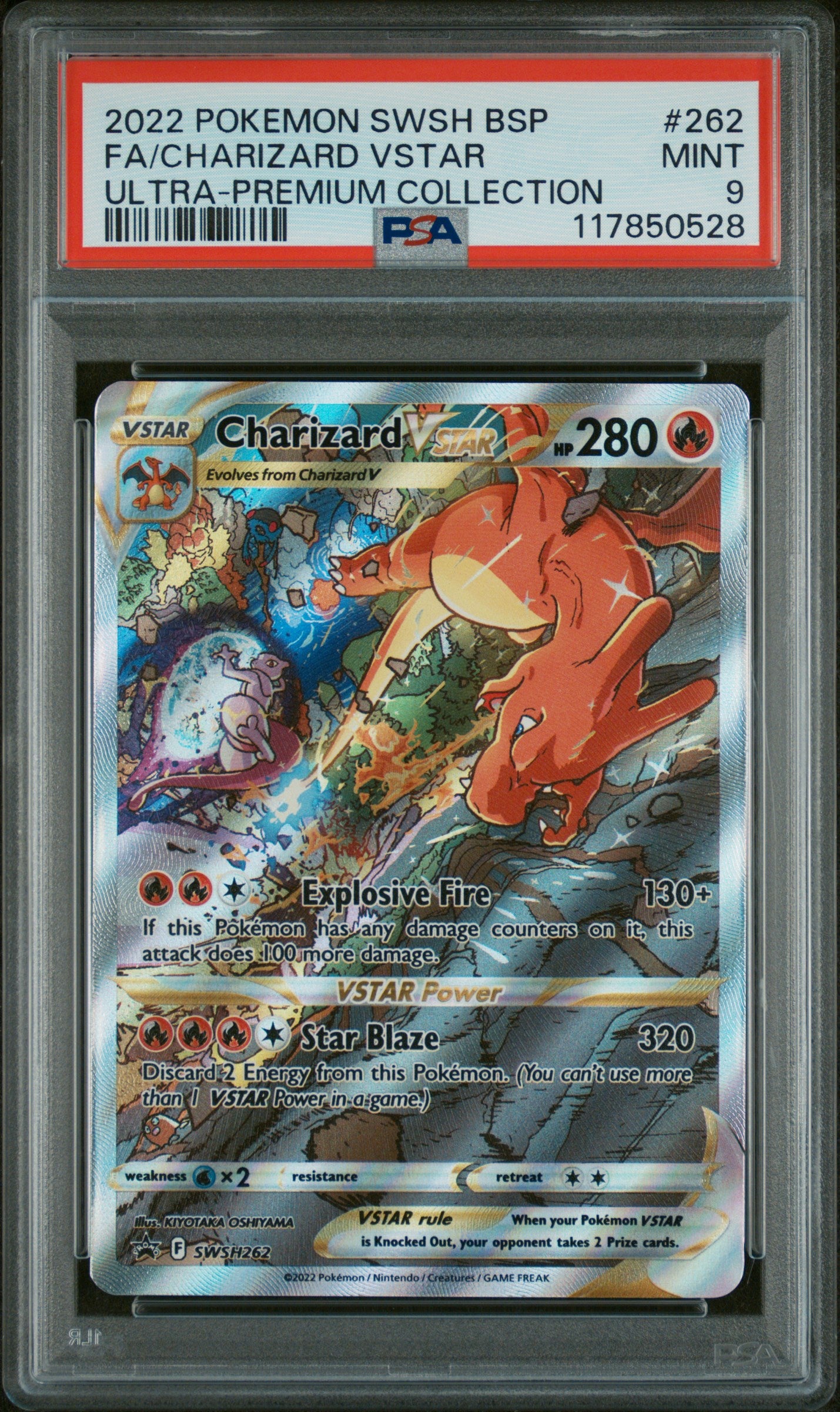 2022 POKEMON SWSH BSP CHARIZARD VSTAR UPC SWSH26 PROMO PSA 9
