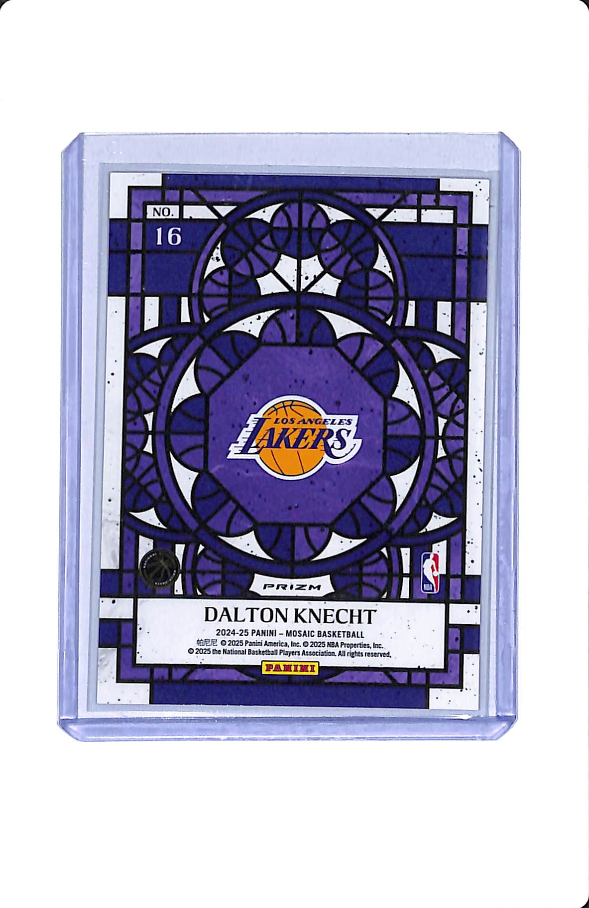 2024-25 PANINI MOSAIC PRIZM STAINED GLASS DALTON KNECHT ROOKIE RC