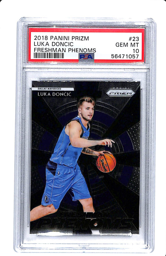 2018 PANINI PRIZM LUKE DONCIC FRESHMAN PHENOMS PSA 10