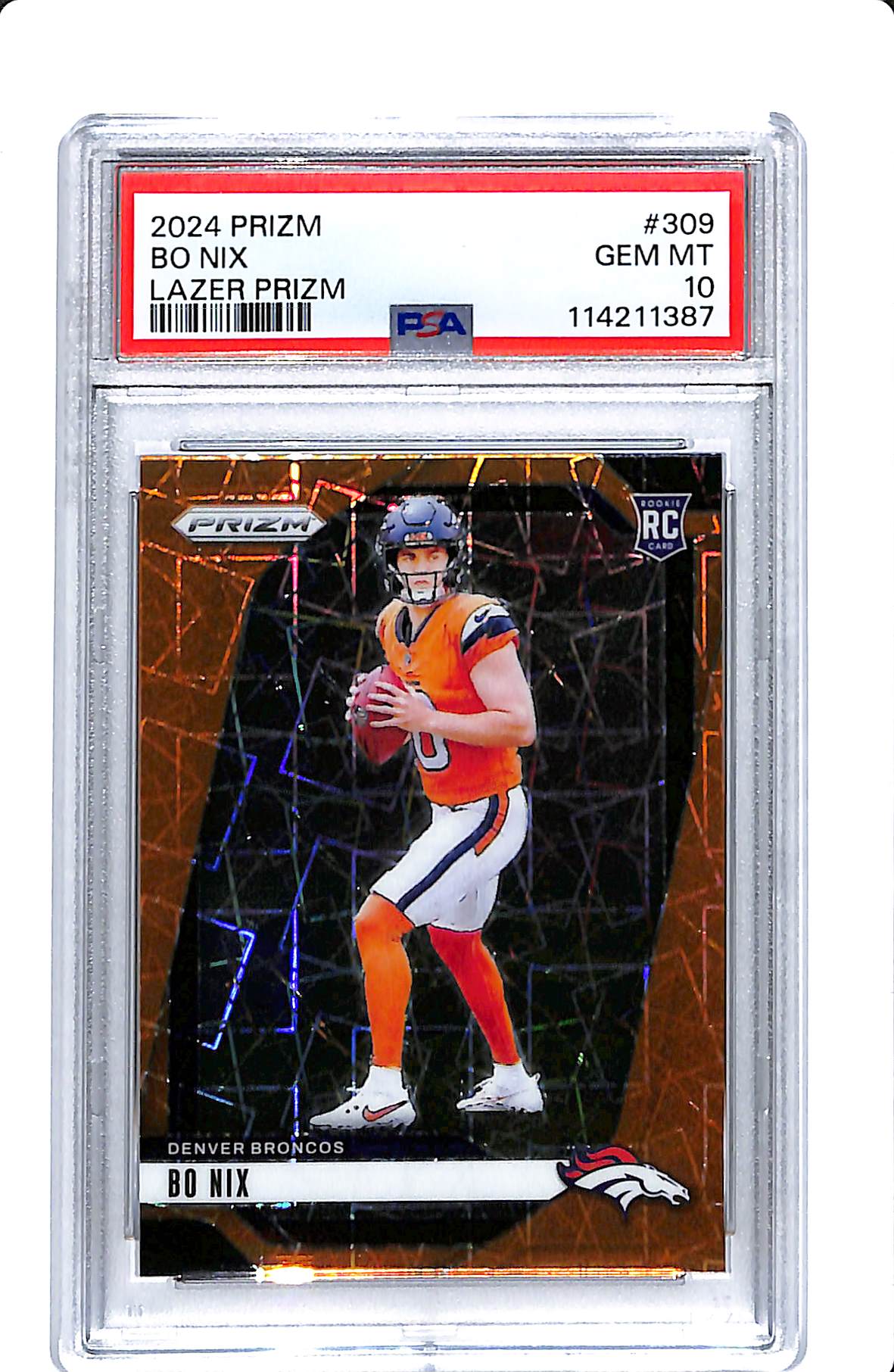 2024 PANINI PRIZM BO NIX LAZER PRIZM PSA 10