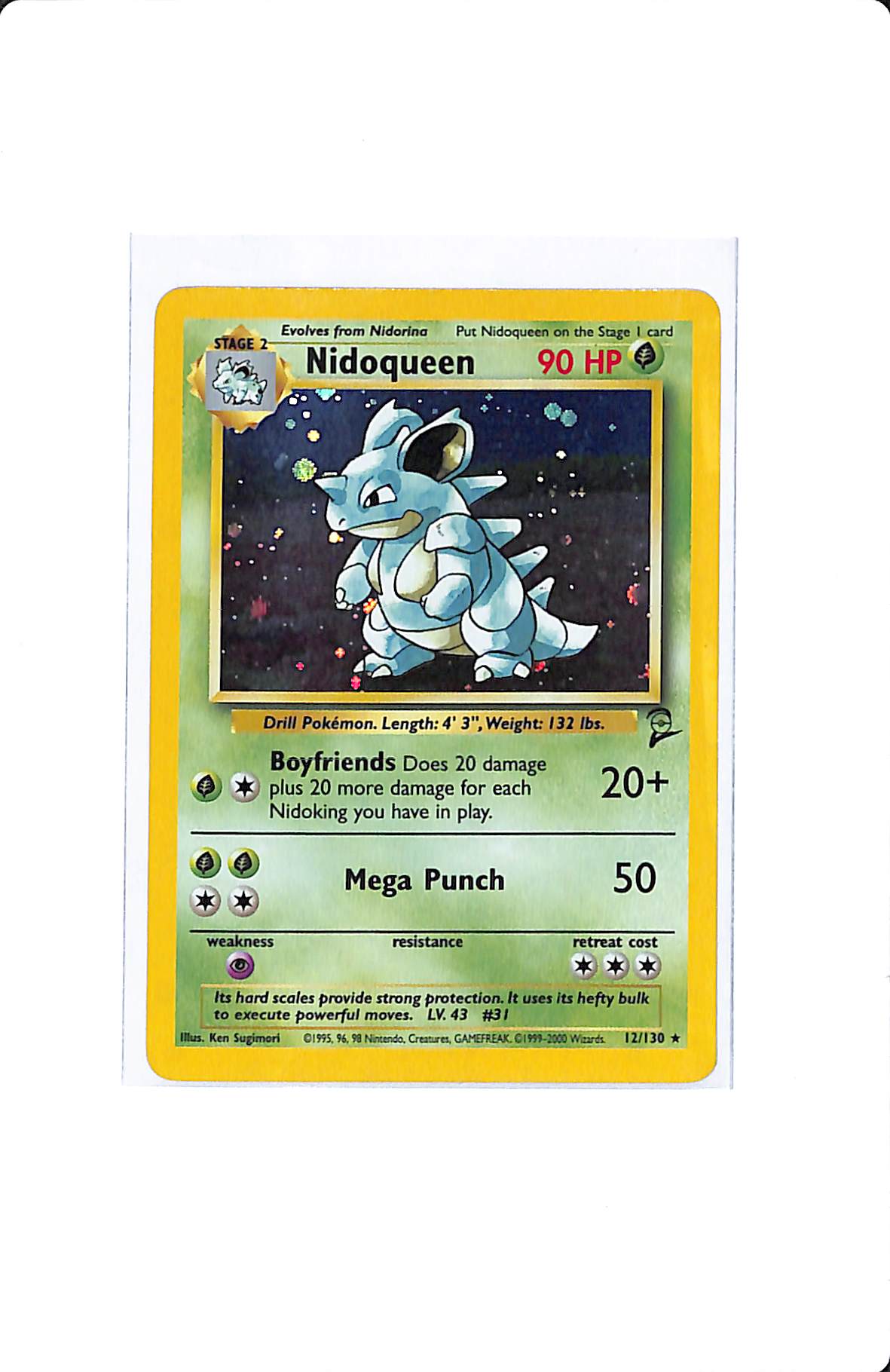 NIDOQUEEN HOLO FOIL BASE SET II 12/130