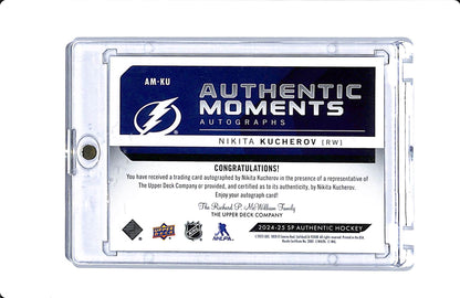 2024-25 UPPER DECK SP AUTHENTIC AUTHENTIC MOMENTS NIKITA KUCHEROV AUTO
