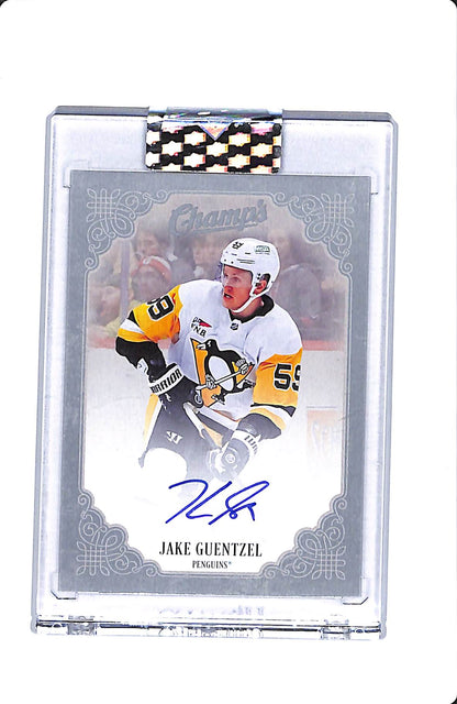 2023-24 UPPER DECK CLEAR CUT CHAMPS JAKE GUENTZEL AUTO