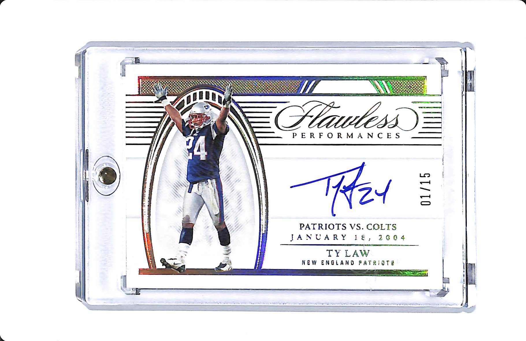 2022 PANINI FLAWLESS TY LAW FLAWLESS PERFORMANCES AUTO 01/15