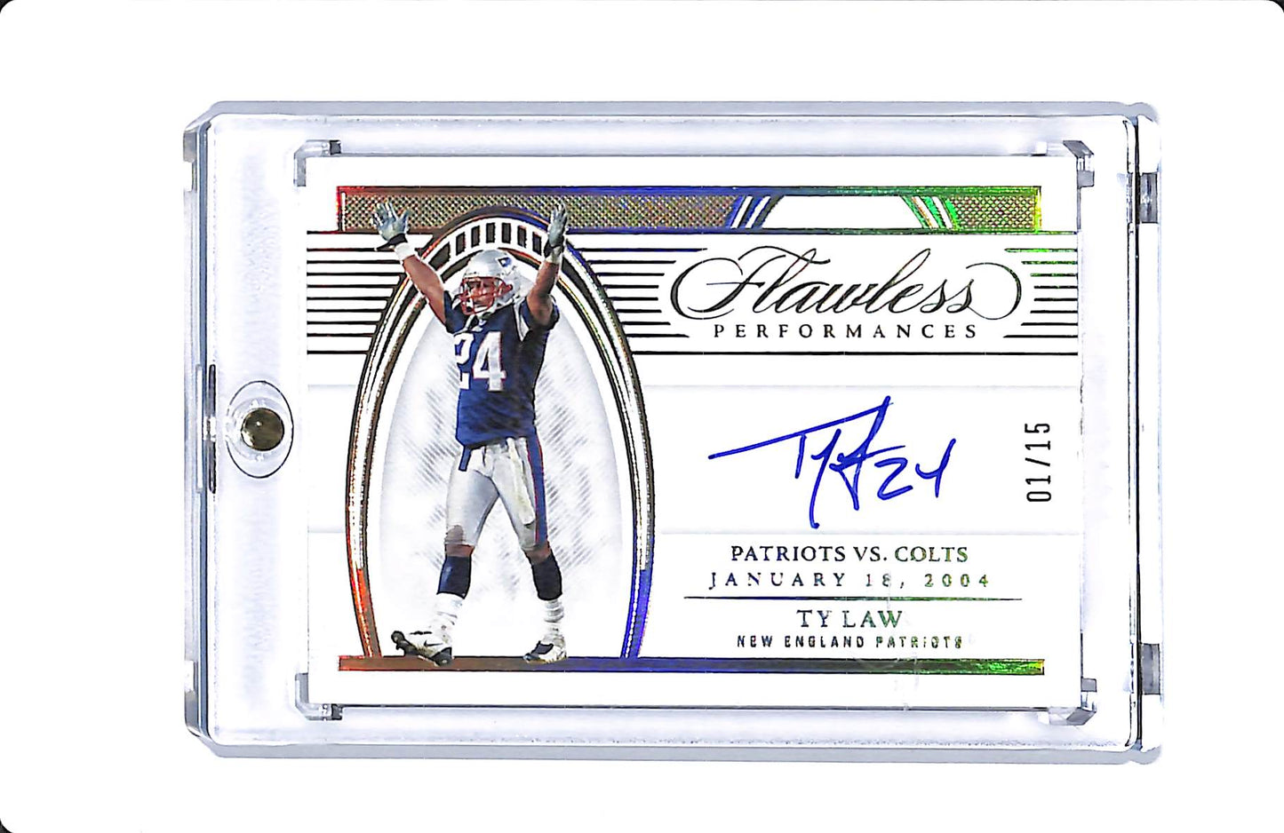 2022 PANINI FLAWLESS TY LAW FLAWLESS PERFORMANCES AUTO 01/15