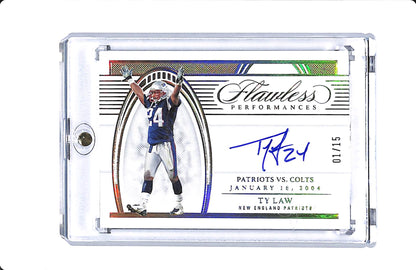 2022 PANINI FLAWLESS TY LAW FLAWLESS PERFORMANCES AUTO 01/15