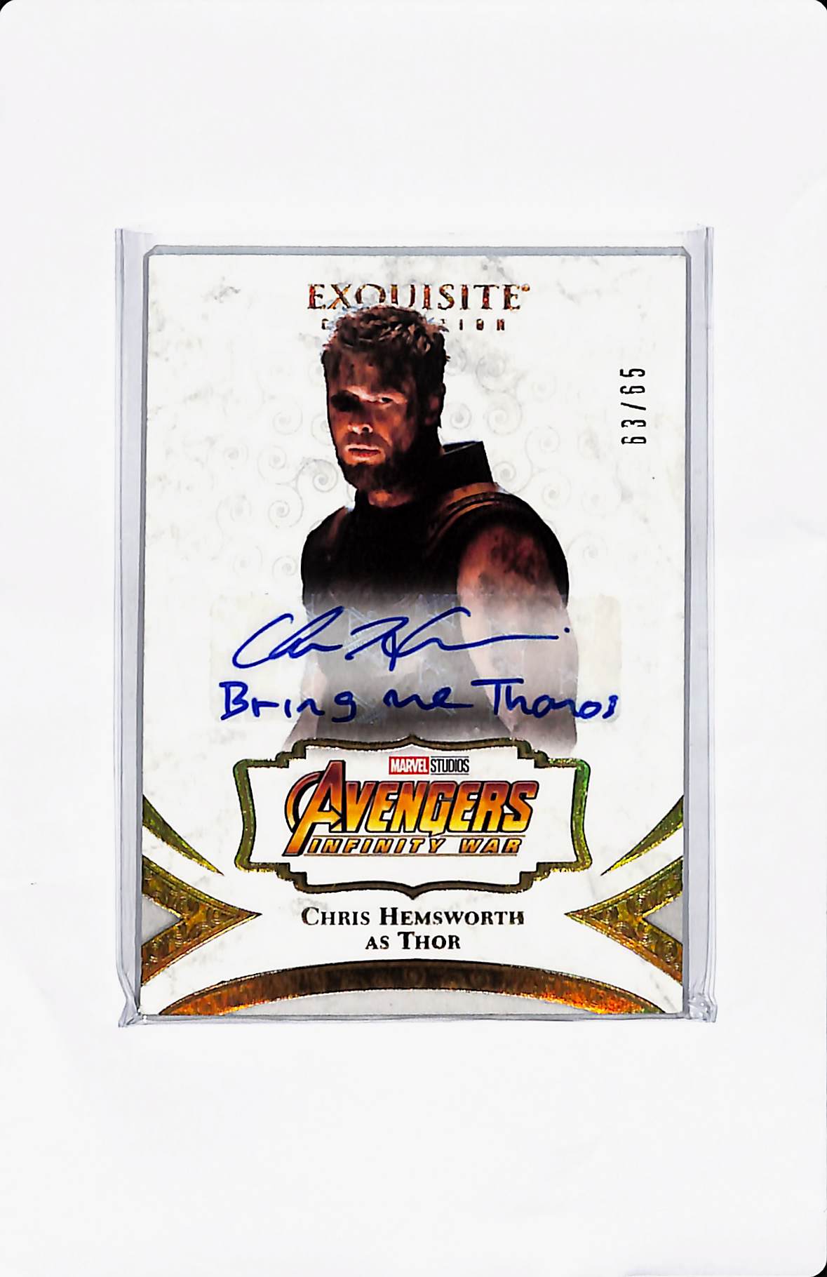 2020 MARVEL EXQUISITE CHRIS HEMSWORTH AS THOR AUTO /65