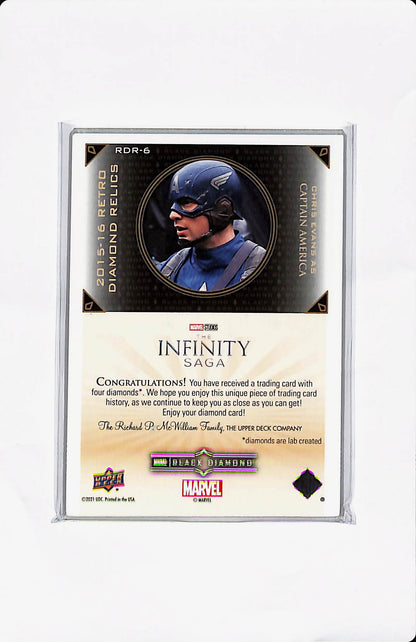 2021 MARVEL BLACK DIAMOND CAPTAIN AMERICA RETRO DIAMOND RELICS /15