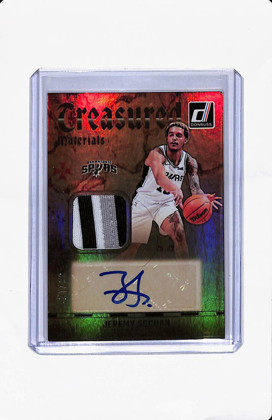 2024-25 DONRUSS JEREMY SOCHAN TREASURED MATERIALS AUTO /99