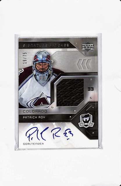2007 THE CUP PATRICK ROY SIGNATURE PATCHES /75