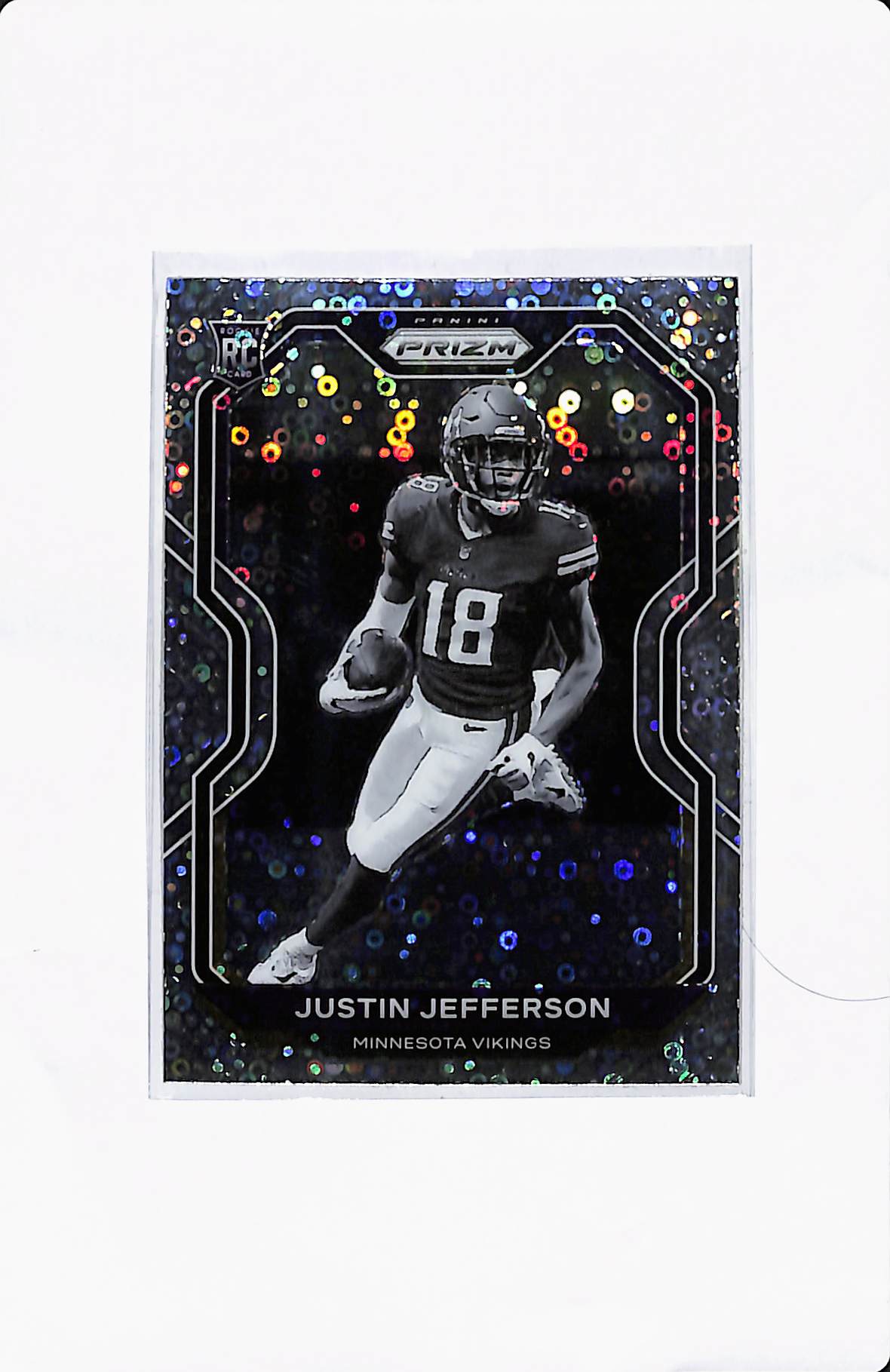 2020 PANINI PRIZM JUSTIN JEFFERSON NO HUDDLE DISCO