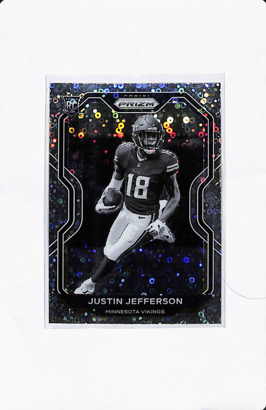2020 PANINI PRIZM JUSTIN JEFFERSON NO HUDDLE DISCO