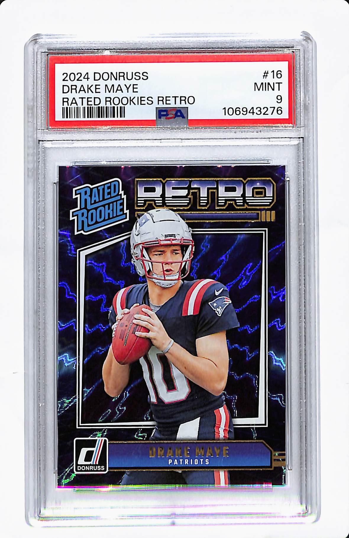 2024 DONRUSS DRAKE MAYE RATED ROOKIES RETRO PSA 9