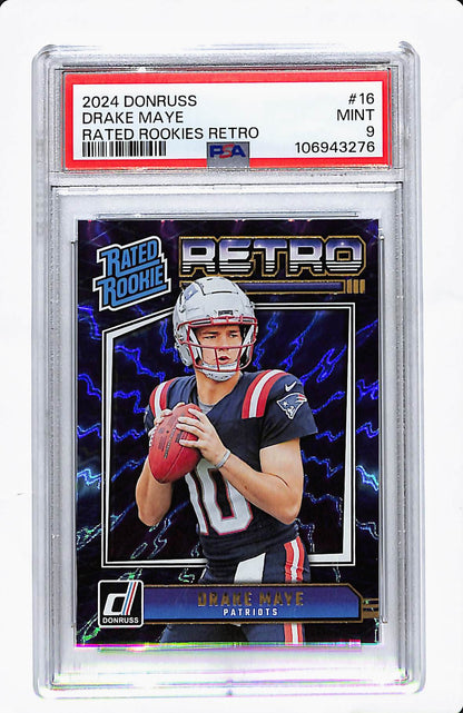 2024 DONRUSS DRAKE MAYE RATED ROOKIES RETRO PSA 9