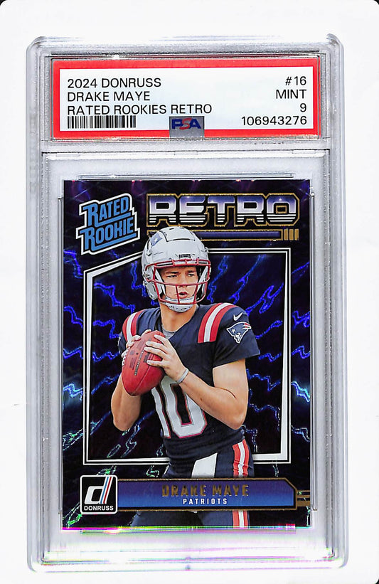 2024 DONRUSS DRAKE MAYE RATED ROOKIES RETRO PSA 9