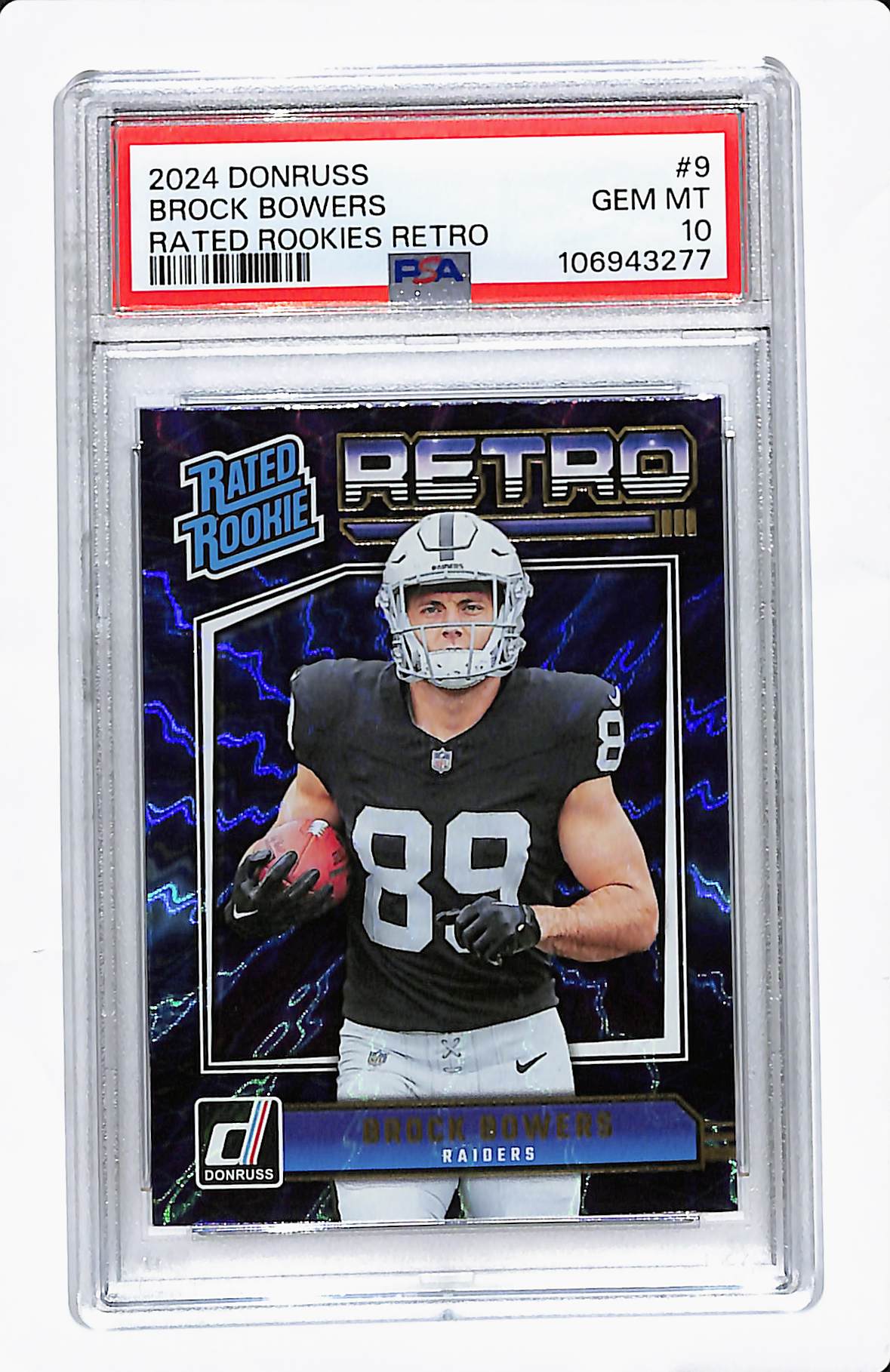 2024 DONRUSS BROCK BOWERS RATED ROOKIES RETRO PSA 10