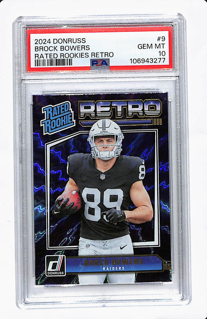 2024 DONRUSS BROCK BOWERS RATED ROOKIES RETRO PSA 10