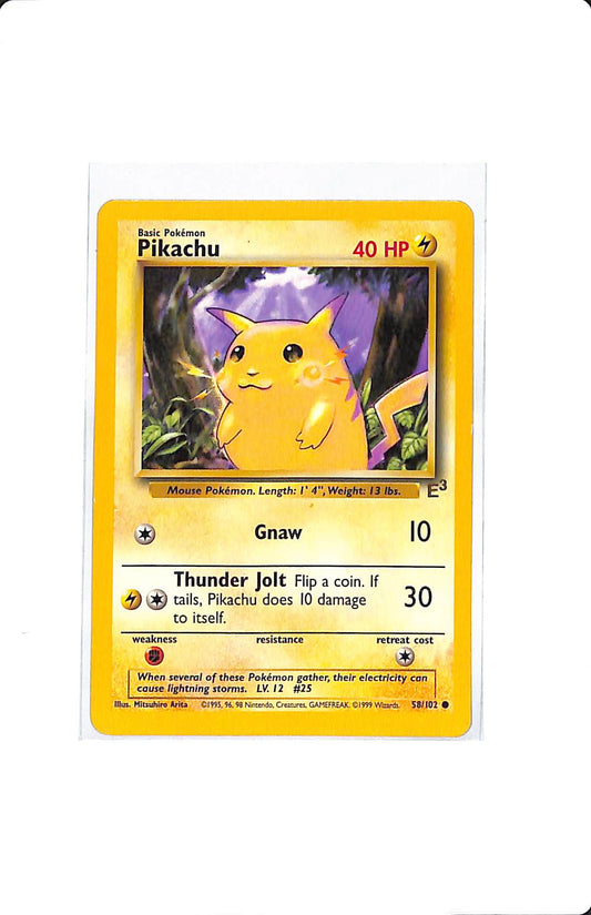 PIKACHU 58/102 E3 STAMPED