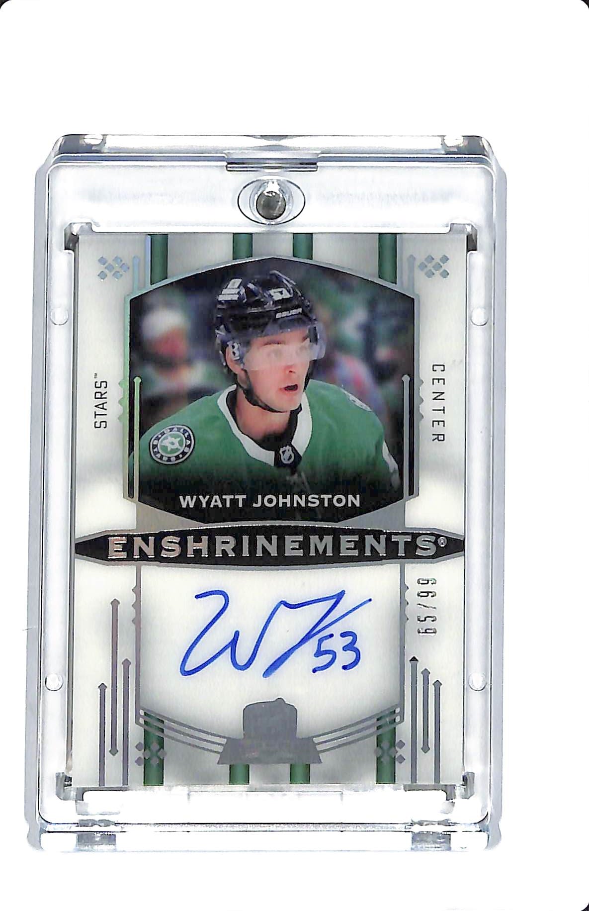 2024-25 UPPER DECK THE CUP ENSHRINEMENTS WYATT JOHNSTON AUTO 65/99