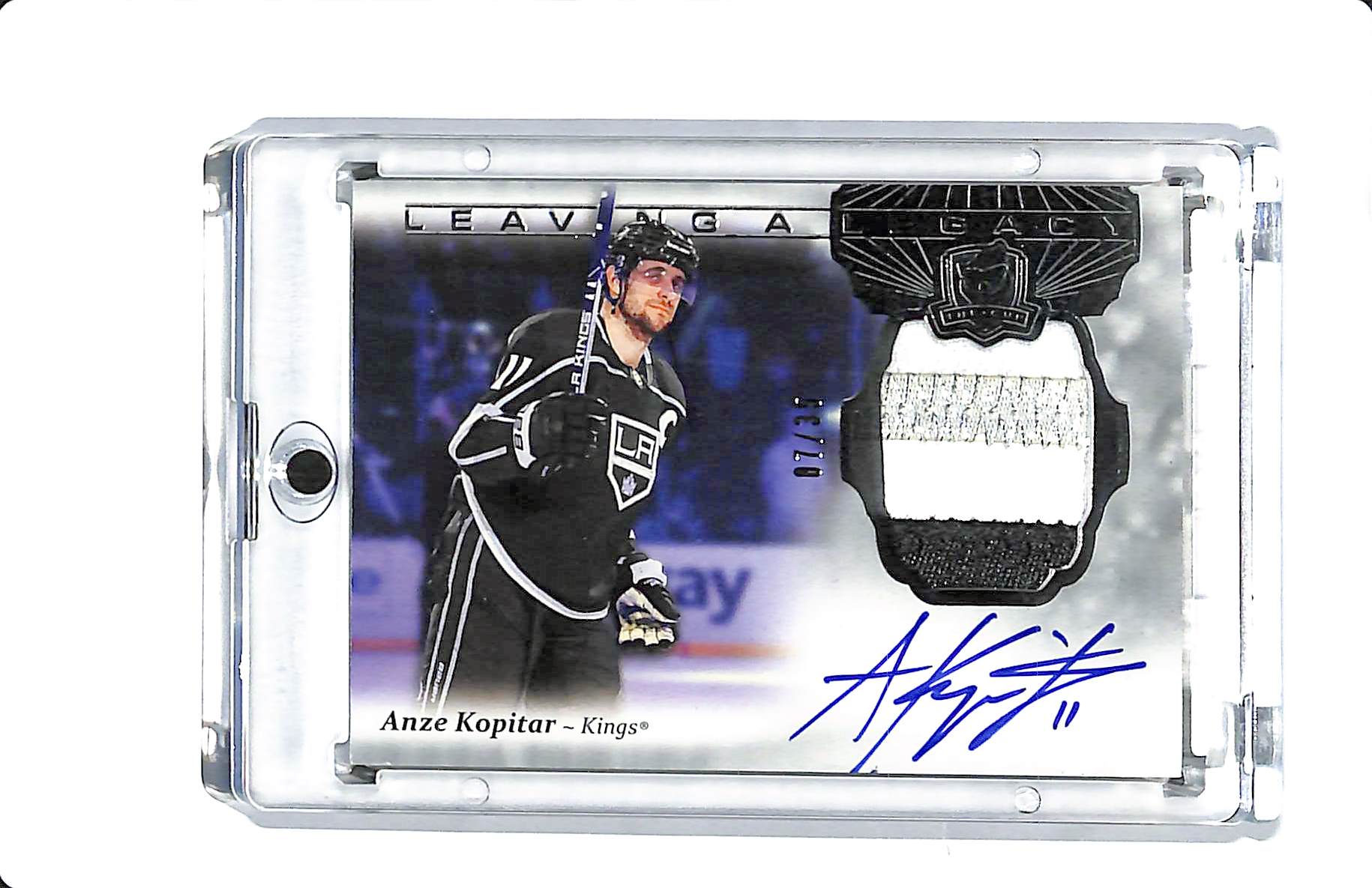 2024-25 UPPER DECK THE CUP LEAVING A LEGACY ANZE KOPITAR PATCH AUTO 07/35