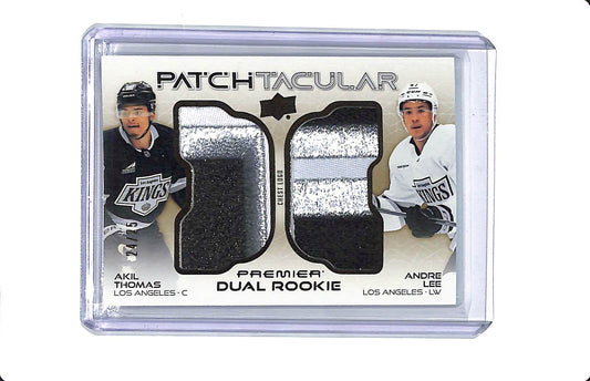 2024-25 UD PREMIER PATCHTACULAR CHEST LOGO AKIL THOMAS ANDRE LEE 24/25