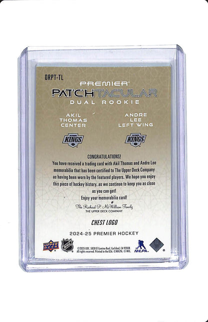 2024-25 UD PREMIER PATCHTACULAR CHEST LOGO AKIL THOMAS ANDRE LEE 24/25