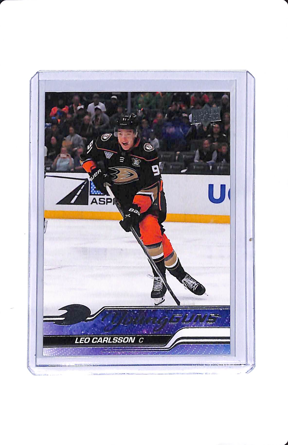 2023-24 UPPER DECK SERIES 2 LEO CARLSSON YOUNG GUNS