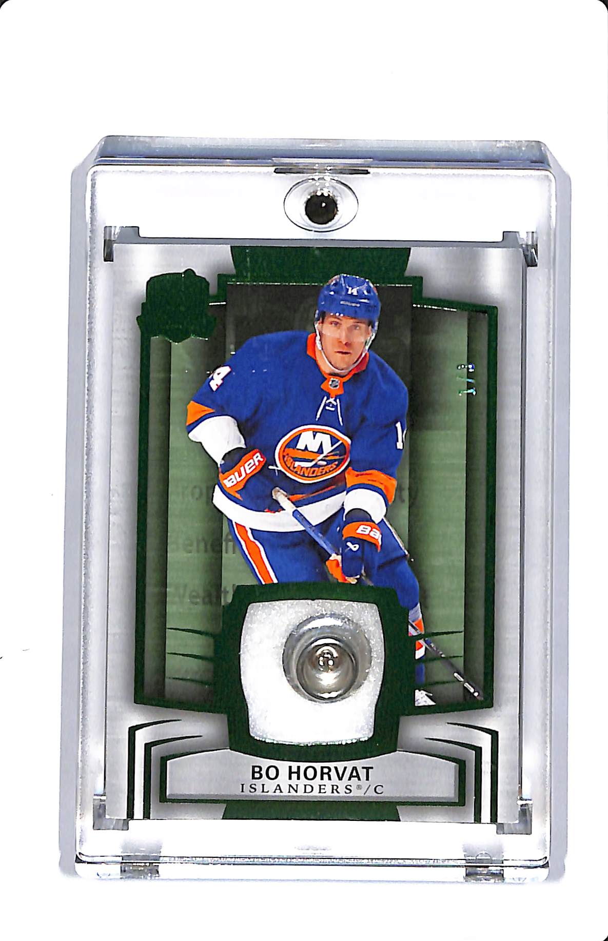 2024-25 UPPER DECK THE CUP BO HORVAT GREEN FOIL BUTTON PATCH 1/3