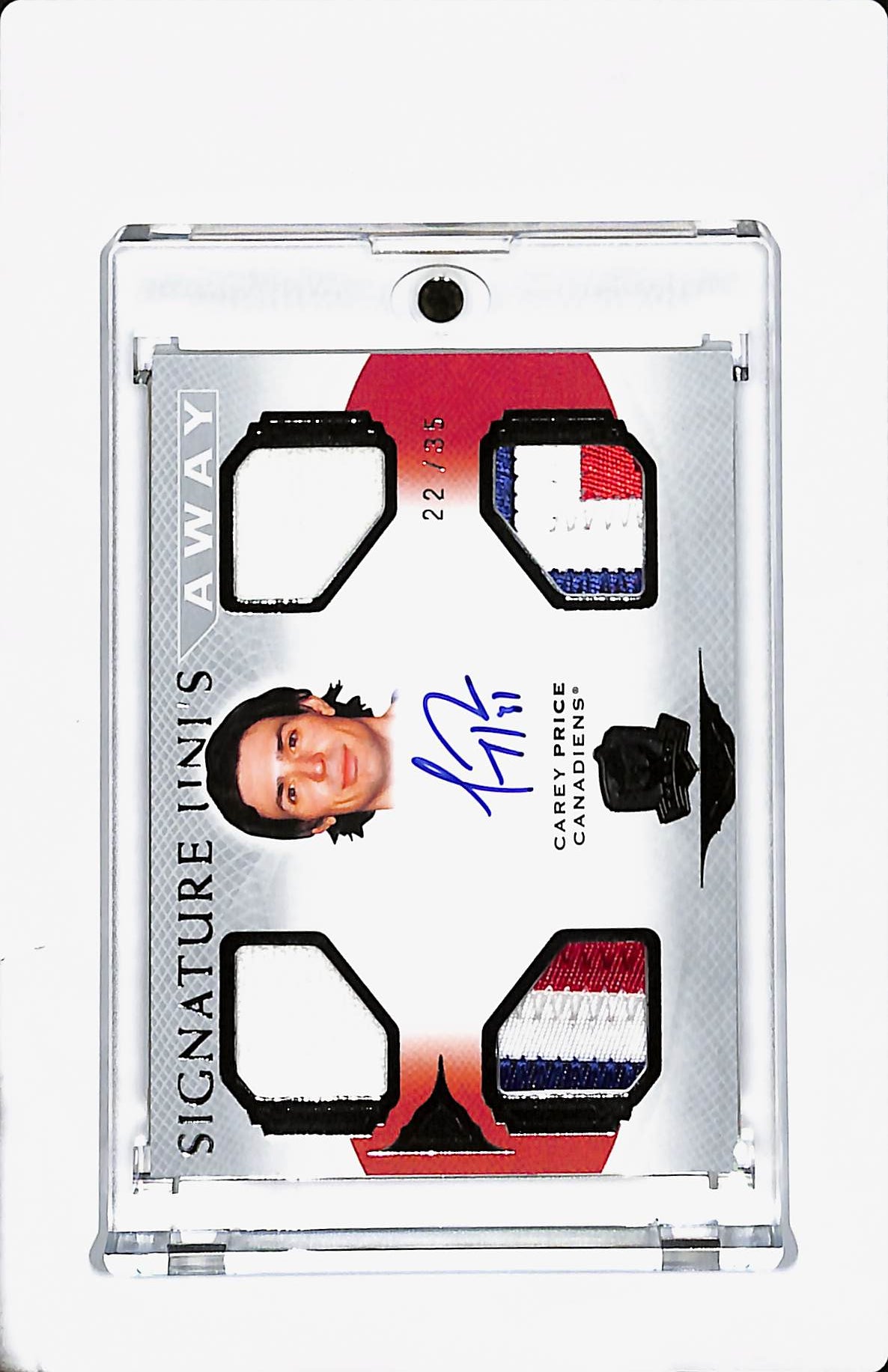 2021-21 THE CUP CAREY PRICE EXQUISITE AUTO /35