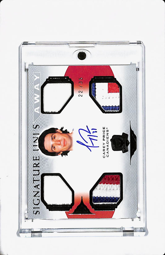 2021-21 THE CUP CAREY PRICE EXQUISITE AUTO /35