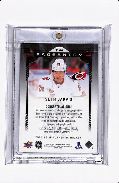 2024-25 SP AUTHENTIC SETH JARVIS PAGEANTRY AUTO