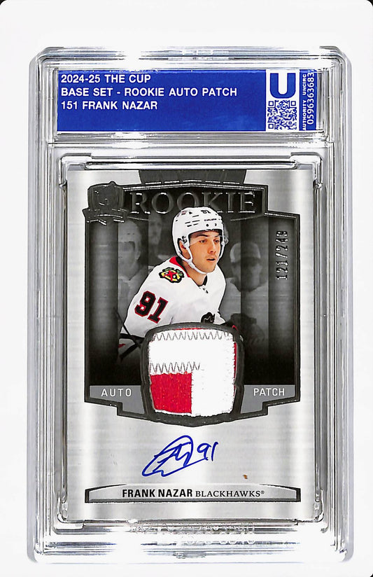 2024-25 UD THE CUP FRANK NAZAR ROOKIE AUTO PATCH /249