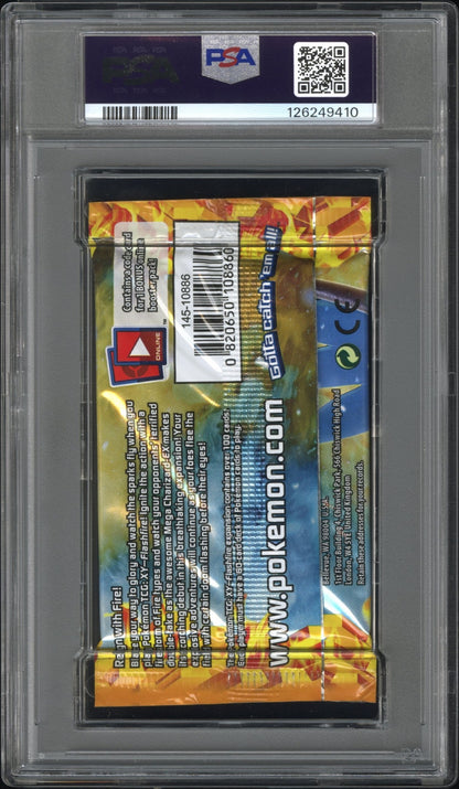 2014 POKEMON XY FLASHFIRE FOIL PACK XY FLASHFIRE F/P MEGA CHARIZARD X PSA 9