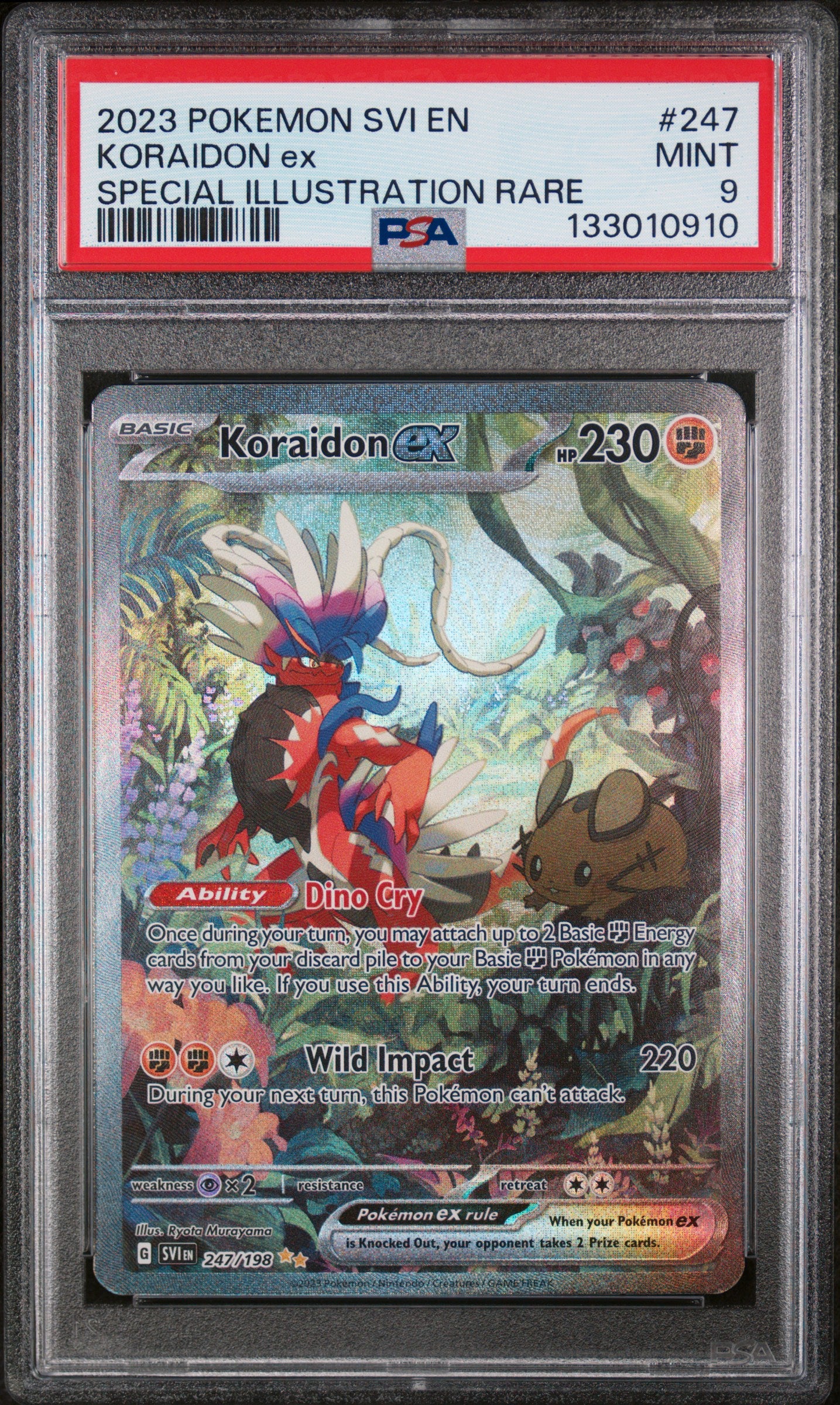 2023 POKEMON SCARLET & VIOLET SIR KORAIDON #247 PSA 9 MINT