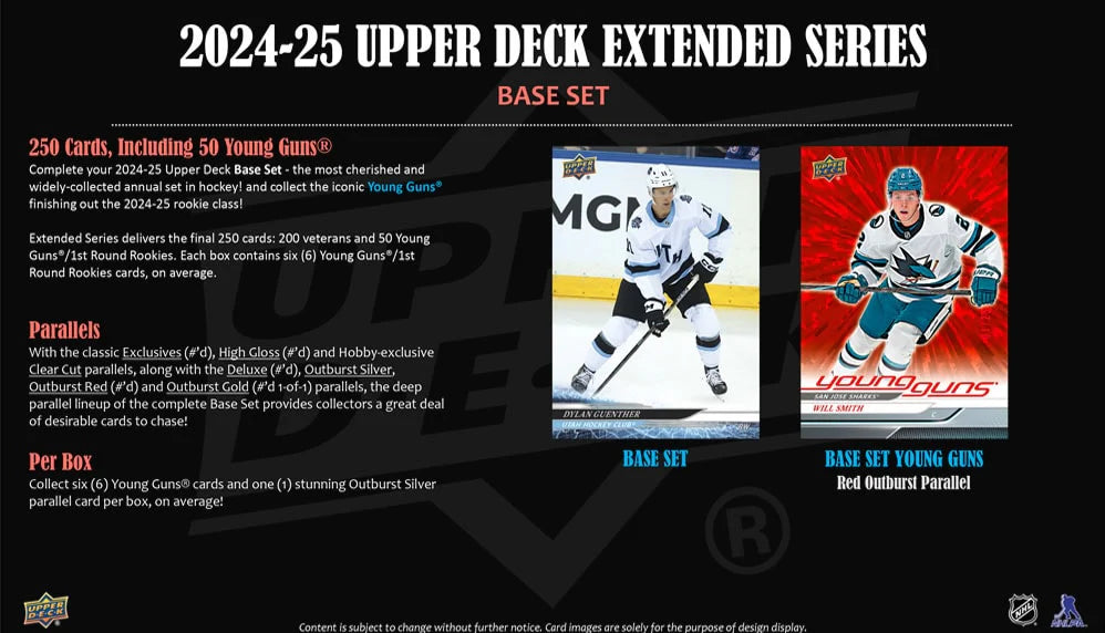 2024-25 Upper Deck Extended Series Hockey Hobby Box