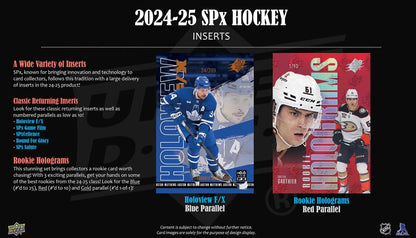 2024-25 Upper Deck SPx Hockey Hobby Box