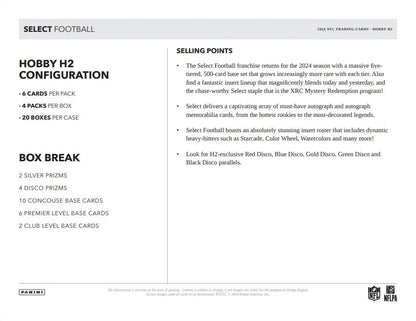 2024 Panini Select Football H2 Box