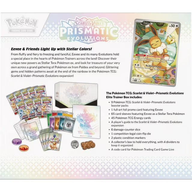 Pokémon TCG: Scarlet & Violet - Prismatic Evolutions Elite Trainer Box
