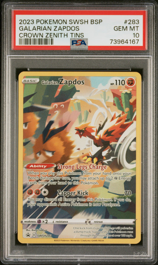 Galarian Zapdos Sword & Shield Promo Promo SWSH283 PSA 10