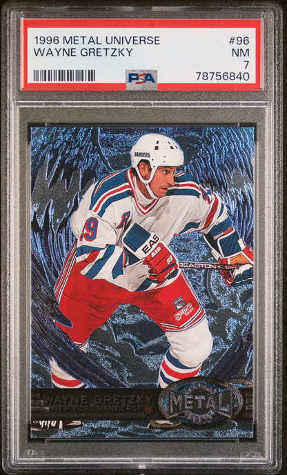 1996 METAL UNIVERSE #96 WAYNE GRETZKY PSA 7