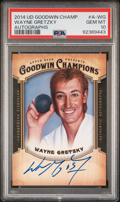 2014 UD GOODWIN CHAMPIONS WAYNE GREZTKY AUTOGRAPHS PSA 10