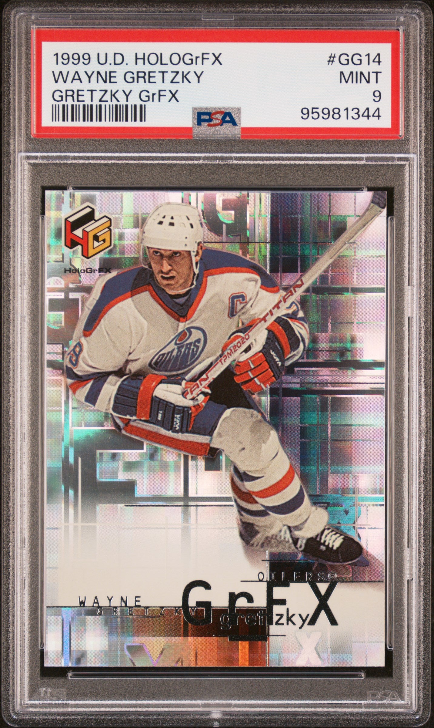 1999 UPPER DECK HOLOGrFX GRETZKY GrFX #GG14 WAYNE GRETZKY GrFX PSA 9